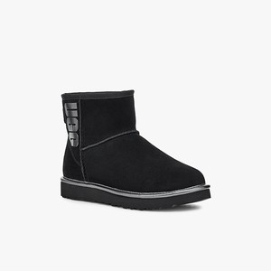 Ugg Classic Mini Rubber Logo Women Classic Boots Black (6540UODIN)